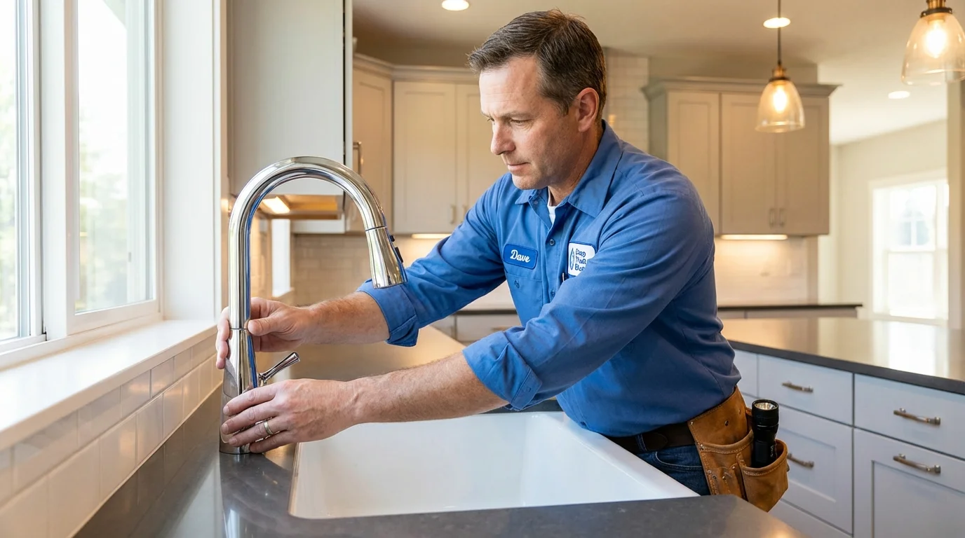 Kitchen faucet installation by Johns Plumbing LLC in Renovo