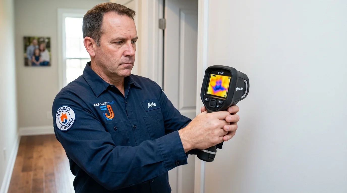 Thermal imaging leak detection by Johns Plumbing LLC in Renovo